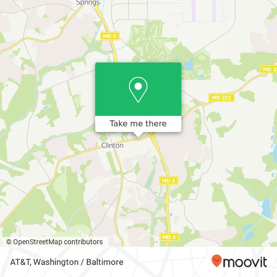 Mapa de AT&T, 8927 Woodyard Rd