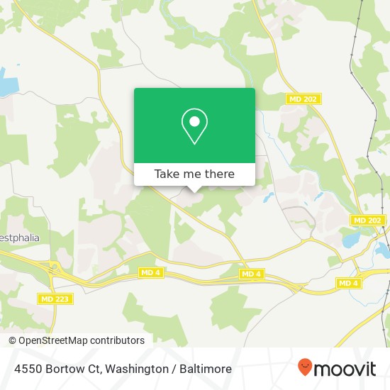 Mapa de 4550 Bortow Ct, Upper Marlboro, MD 20772