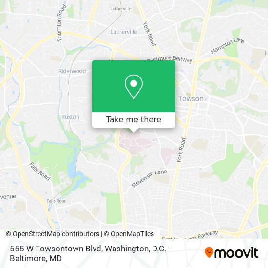 Mapa de 555 W Towsontown Blvd