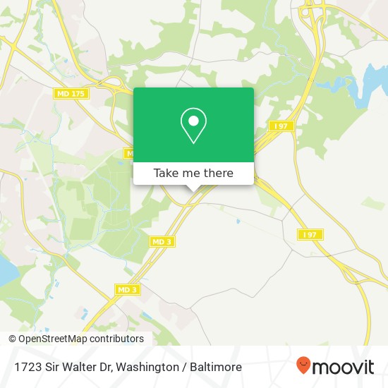 Mapa de 1723 Sir Walter Dr, Millersville, MD 21108