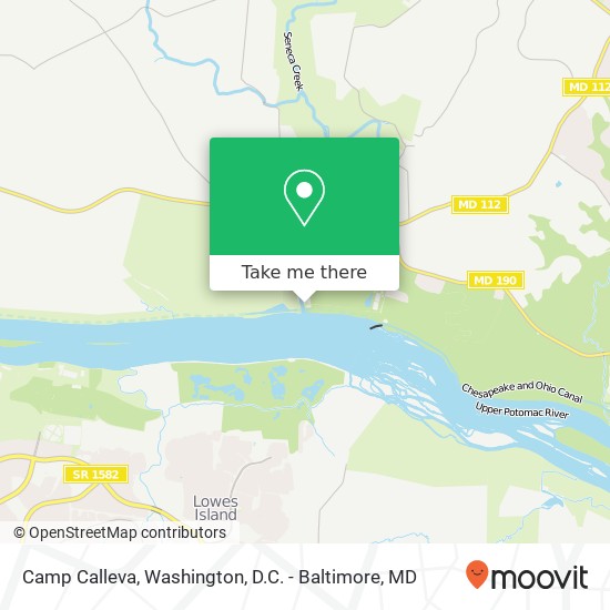 Mapa de Camp Calleva, 13015 Rileys Lock Rd