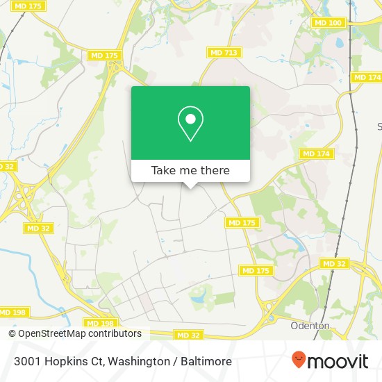 Mapa de 3001 Hopkins Ct, Fort Meade, MD 20755