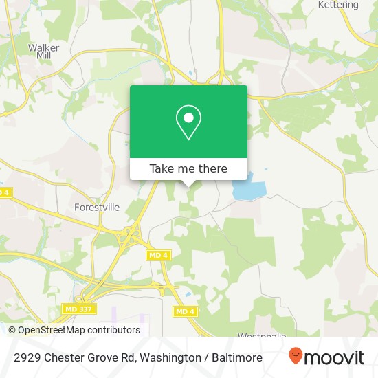 Mapa de 2929 Chester Grove Rd, Upper Marlboro, MD 20774