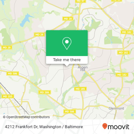 4212 Frankfort Dr, Rockville, MD 20853 map