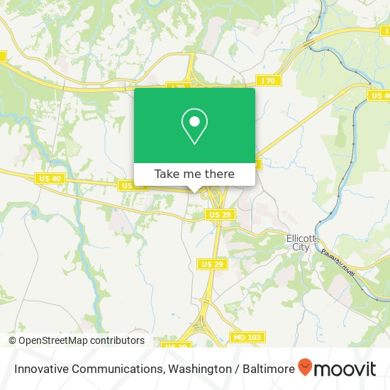 Innovative Communications map