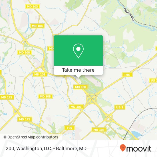 Mapa de 200, 6085 Marshalee Dr #200, Elkridge, MD 21075, USA