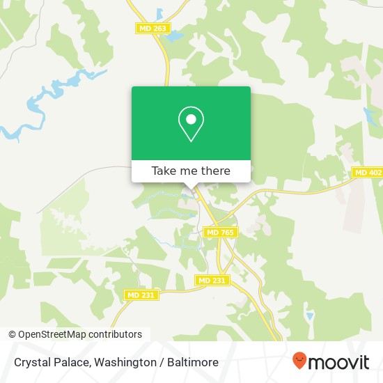 Crystal Palace, 700 Prince Frederick Blvd map