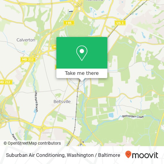 Mapa de Suburban Air Conditioning, 11301 Maryland Ave