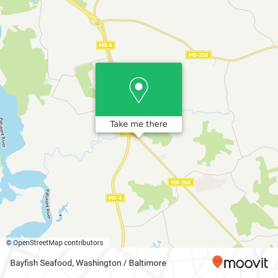 Mapa de Bayfish Seafood, 2853 Chesapeake Beach Rd W