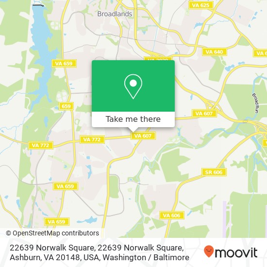 22639 Norwalk Square, 22639 Norwalk Square, Ashburn, VA 20148, USA map