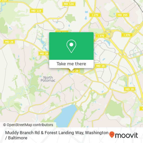 Muddy Branch Rd & Forest Landing Way map