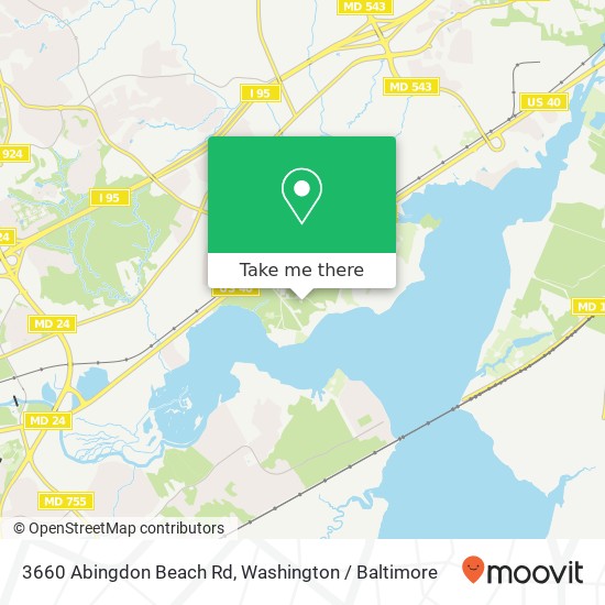 3660 Abingdon Beach Rd, Abingdon, MD 21009 map