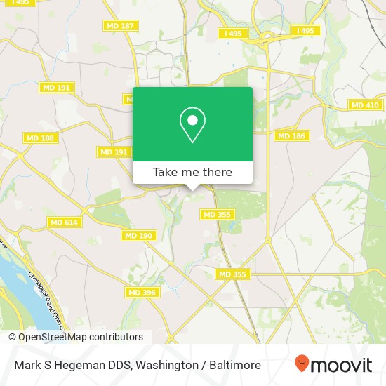 Mark S Hegeman DDS, 4820 Chevy Chase Dr map