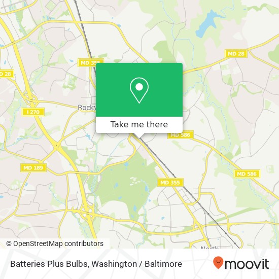 Mapa de Batteries Plus Bulbs, 844 Rockville Pike