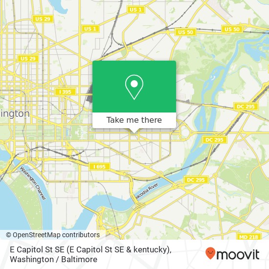E Capitol St SE (E Capitol St SE & kentucky), Washington, DC 20003 map