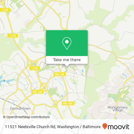11521 Neelsville Church Rd, Germantown, MD 20876 map