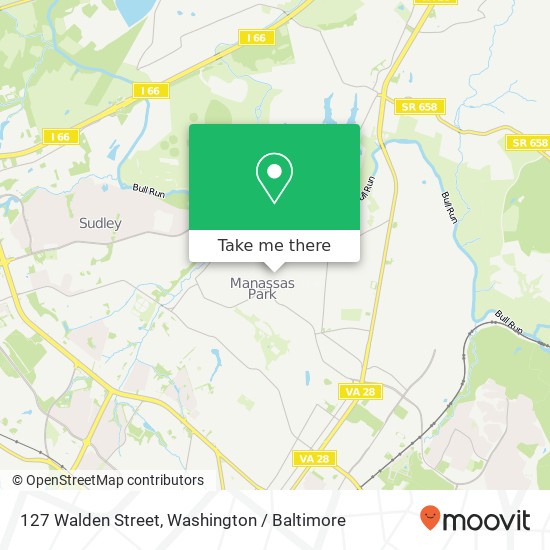 127 Walden Street, 127 Walden St, Manassas Park, VA 20111, USA map