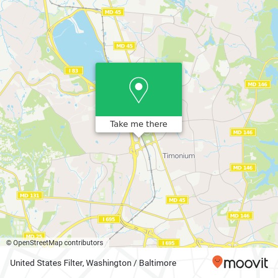 United States Filter, 2118 Greenspring Dr map
