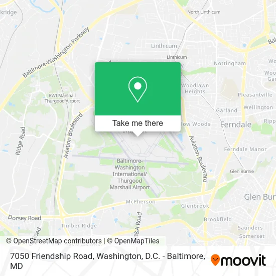 7050 Friendship Road map