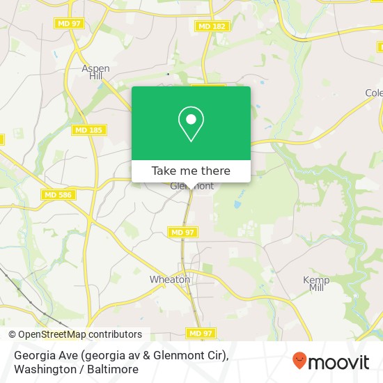Georgia Ave (georgia av & Glenmont Cir), Silver Spring, MD 20902 map