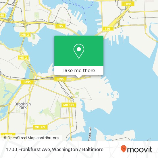 1700 Frankfurst Ave, Curtis Bay, MD 21226 map