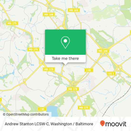 Andrew Stanton LCSW-C, 8182 Lark Brown Rd map