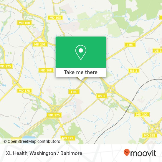 Mapa de XL Health, 6514 Meadowridge Rd