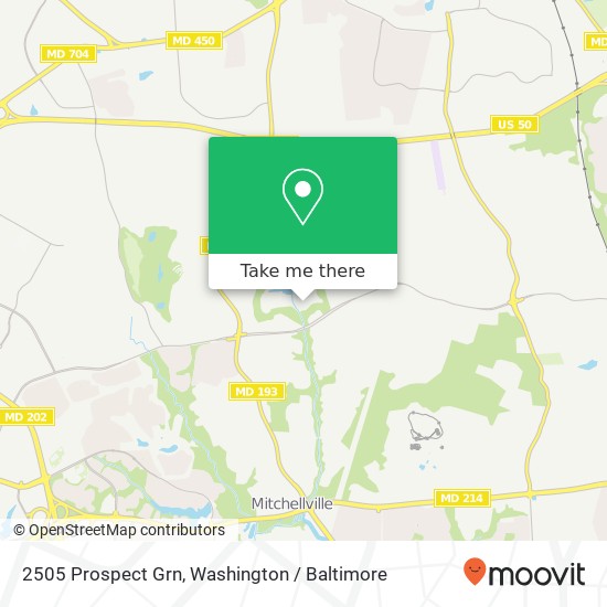 2505 Prospect Grn, Bowie, MD 20721 map