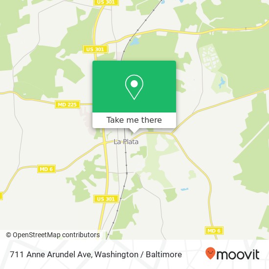 711 Anne Arundel Ave, La Plata, MD 20646 map