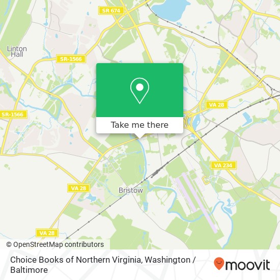 Choice Books of Northern Virginia map