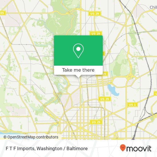F T F Imports, 3153 Mount Pleasant St NW map