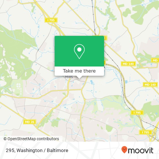 295, 9113 Thistledown Rd #295, Owings Mills, MD 21117, USA map