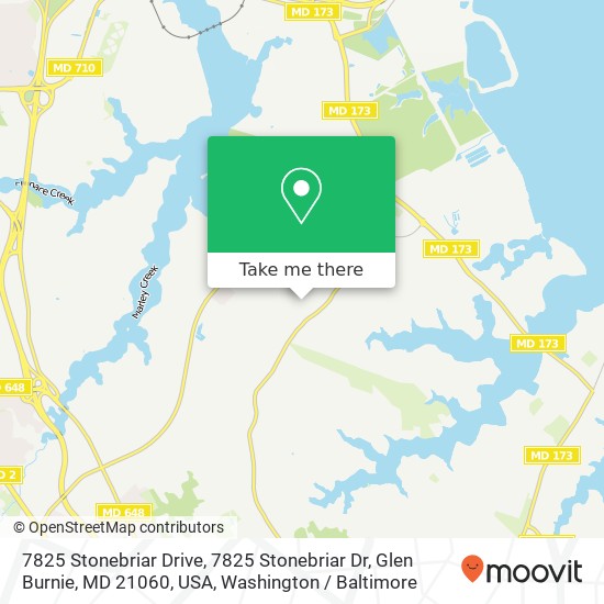 7825 Stonebriar Drive, 7825 Stonebriar Dr, Glen Burnie, MD 21060, USA map