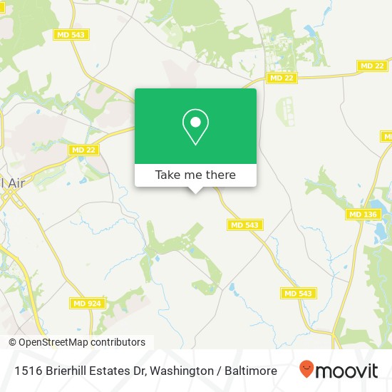 1516 Brierhill Estates Dr, Bel Air, MD 21015 map