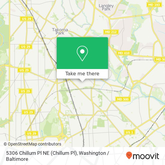 5306 Chillum Pl NE (Chillum Pl), Washington, DC 20011 map