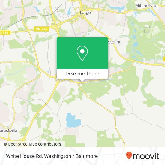 White House Rd, Upper Marlboro, MD 20774 map