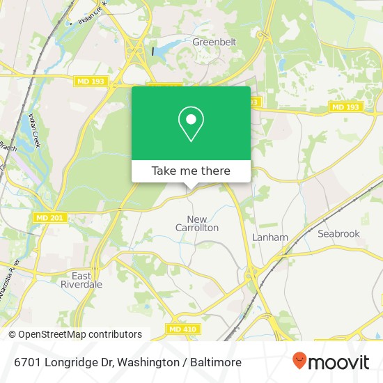 6701 Longridge Dr, Lanham, MD 20706 map