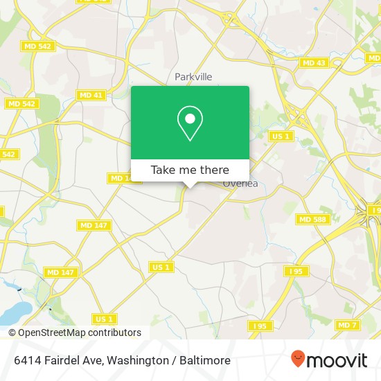 6414 Fairdel Ave, Baltimore, MD 21206 map