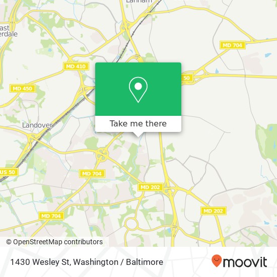 1430 Wesley St, Glenarden, MD 20706 map