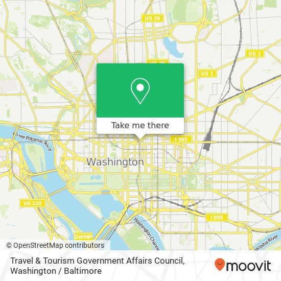 Mapa de Travel & Tourism Government Affairs Council