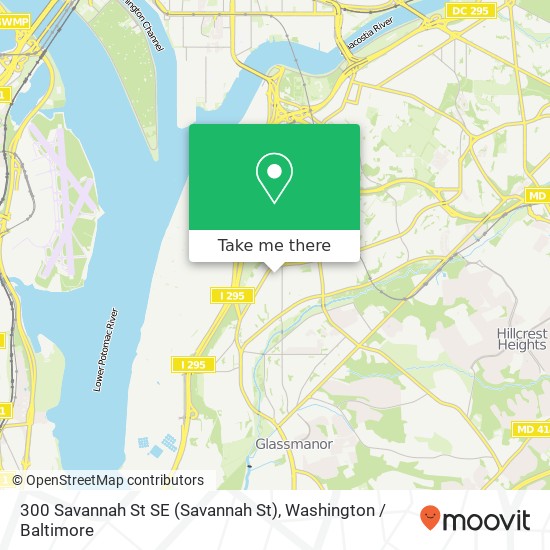 300 Savannah St SE (Savannah St), Washington, DC 20032 map