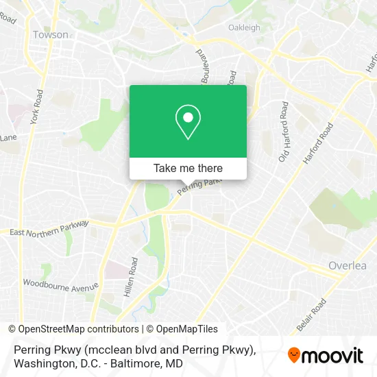 Mapa de Perring Pkwy (mcclean blvd and Perring Pkwy)