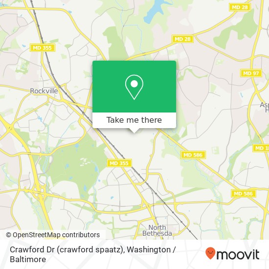 Crawford Dr (crawford spaatz), Rockville, MD 20851 map