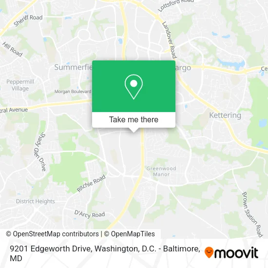 Mapa de 9201 Edgeworth Drive