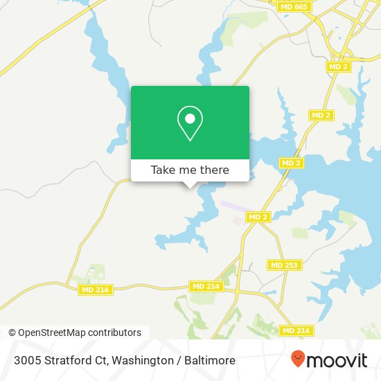 Mapa de 3005 Stratford Ct, Riva, MD 21140