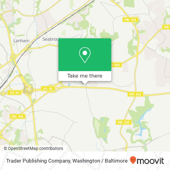 Mapa de Trader Publishing Company