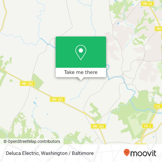 Mapa de Deluca Electric, 1402 Fox Gap Ct