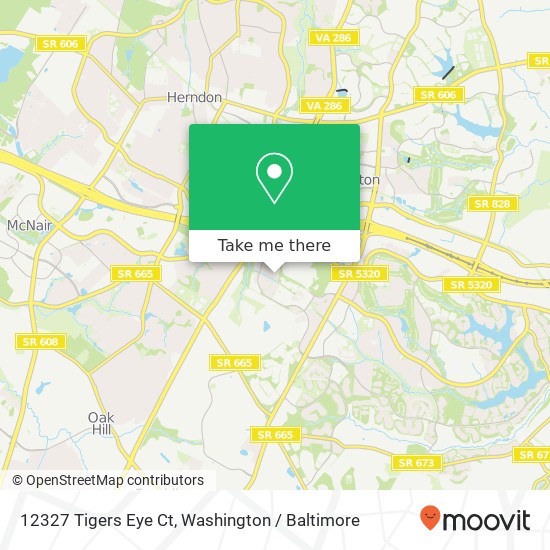 12327 Tigers Eye Ct, Reston, VA 20191 map