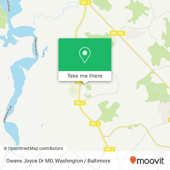 Mapa de Owens Joyce Dr MD, 10845 Town Center Blvd