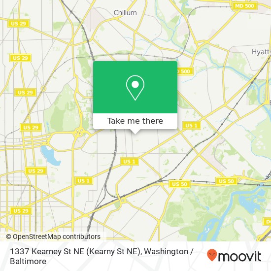 1337 Kearney St NE (Kearny St NE), Washington, DC 20017 map